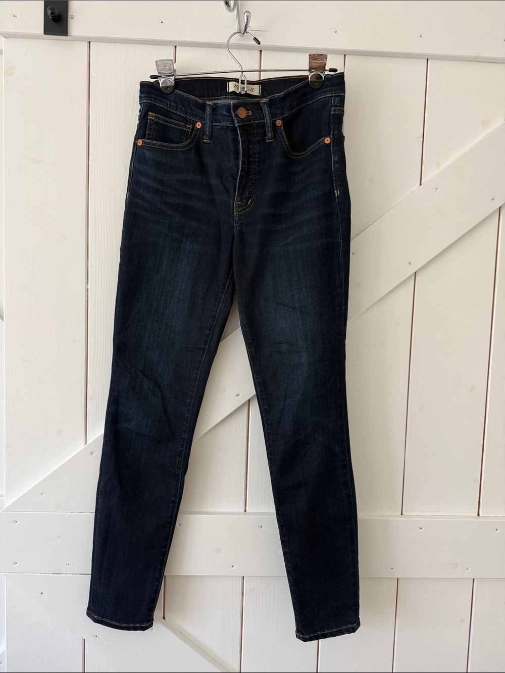 Madewell Dark Wash 9” mid-rise skinny